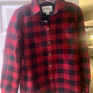 Flannel shirt jacket